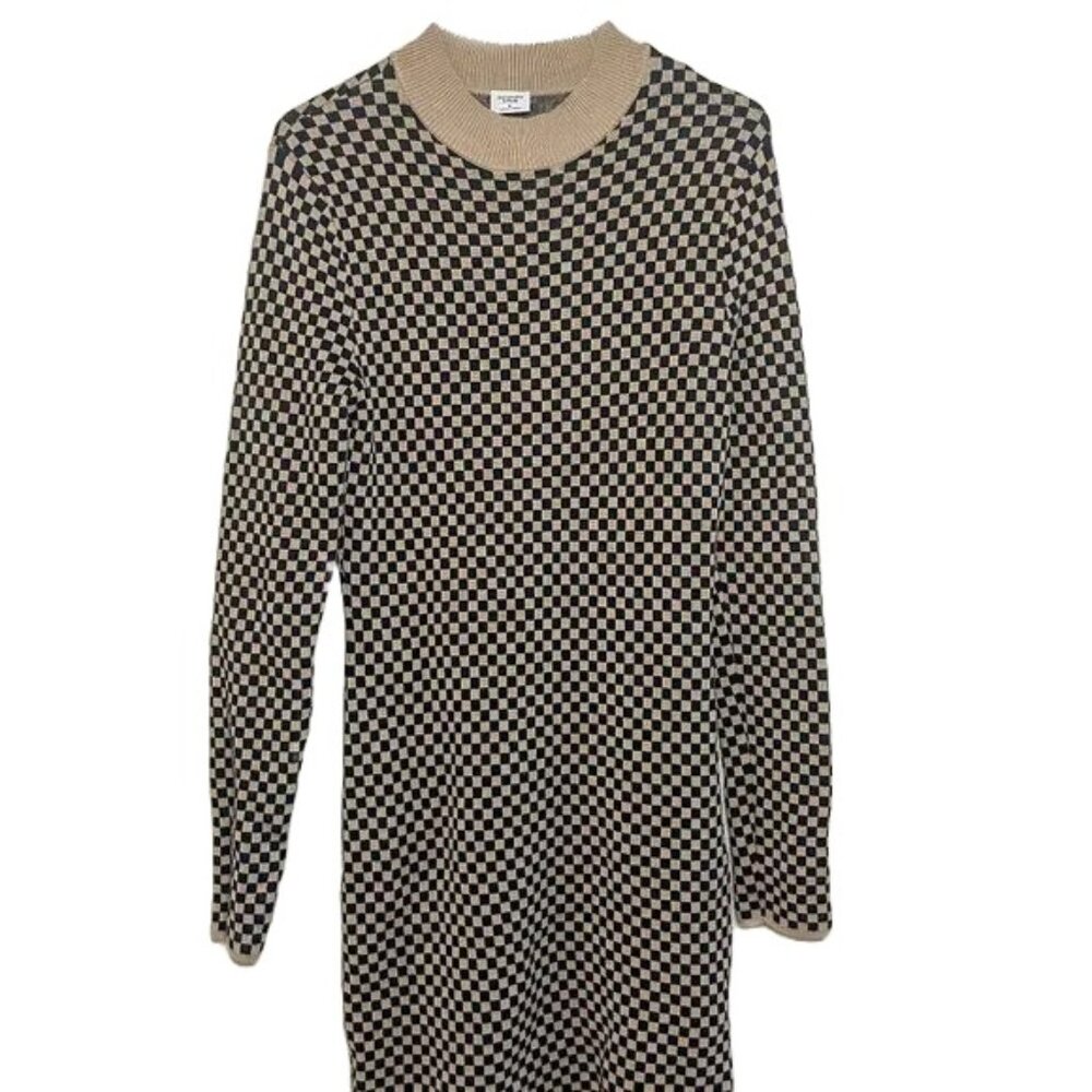 Abercrombie & Fitch Checkered Sweater Dress